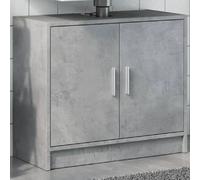 vidaXL Armoire d'évier gris béton 63x29x55 cm