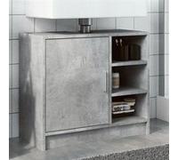 vidaXL Armoire d'évier 848132 - Bois d'ingénierie 63x29x55 cm - Gris