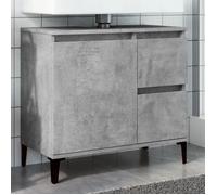 vidaXL Armoire d'évier gris béton 65x33x60 cm bois d'ingénierie