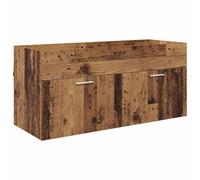 vidaXL Armoire d'évier Montage mural Bois Ancien 38,5 x 100 x 46 cm