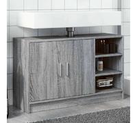 vidaXL Armoire d'évier sonoma gris 90x29x55 cm bois d'ingénierie