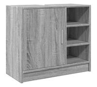 Armoire d'évier sonoma gris 63x29x55 cm bois d'ingénierie, armoire de salle de bain, armoire de rangement salle de 848134