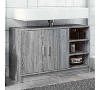 vidaXL Armoire d'évier sonoma gris 90x29x55 cm bois d'ingénierie