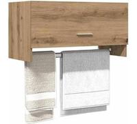 vidaXL Armoire de rangement en chêne artisanal 70x32,5x35 cm bois d'ingénierie Marron G