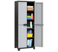 vidaXL Armoire en Plastique Casier de Rangement Organisateur Rangement d'Outils Bureau Maison Débarras Garage Intérieur 337904