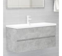 VidaXL Armoire évier avec lavabo gris béton 100x38.5x45 cm