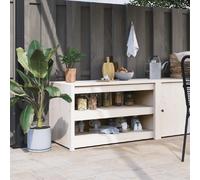 vidaXL Armoire Extérieure Cuisine - Blanc