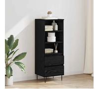 VidaXL Armoire haute chêne noir 40 x 36 x 110 cm - 1 tiroir, bois d'ingénierie