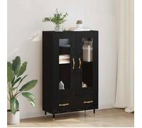 vidaXL Haut Armoire Chêne noir 69,5 x 31 x 115 cm Bois d'ingénierie