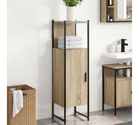 Vidaxl Armoire Haute De Rangement Chêne Clair Bois D'ingénierie
