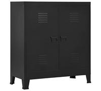 vidaXL Armoire Industrielle en Acier Noir 90 x 40 x 100 cm