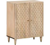 vidaXL Armoire latérale 60x33x75 cm bois massif de manguier, armoire, armoire de rangement, armoire console, placard, buffet de salon Bois G