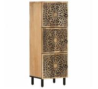 vidaXL Armoire Latérale, Buffet avec Pieds, Armoire de Rangement, Meuble de Salon Chambre Cuisine Intérieur, Rétro, Bois Massif de Manguier