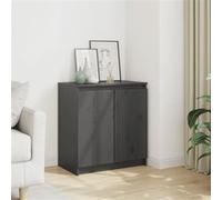 vidaXL Armoire latérale gris 60x36x65 cm bois de pin massif