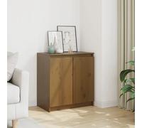 vidaXL Armoire latérale Marron miel 60x36x65 cm