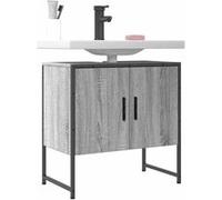 vidaXL Armoire Lavabo de Salle de Bain, Placard sous Vasque avec Porte, Meuble de Rangement, Organisateur de Toilette 842459 Marron G