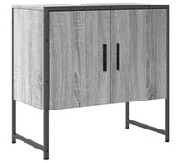 vidaXL Armoire lavabo de salle de bain sous-vasque avec porte, meuble de rangement – Sonoma gris