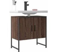 vidaXL Armoire lavabo de salle de bain chêne marron 60x33x60 cm