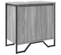 vidaXL Armoire lavabo de salle de bain sonoma gris 60x35x60 cm, placard lavabo de salle de bain, meubles de salle de bain, 848657 Gris G