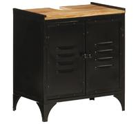 vidaXL Armoire Lavabo Fer et Bois de Manguier