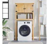 Armoire pour machine à laver salle de bain Corona pin massif