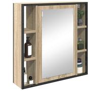 vidaXL Armoire Miroir Chêne Sonoma 60 x 16 x 60 cm Bois d'ingénierie | Cette vanité moderne a une belle allure et s’adapte à divers styles de déco,