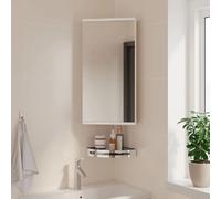 vidaXL Armoire miroir d'angle Blanc