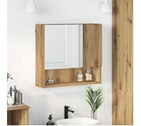 Vidaxl Armoire Miroir Avec Étagère Chêne Artisanal 59 X 17 X 55 Cm