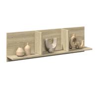 vidaXL Armoire murale 100x16,5x30 cm chêne Sonoma bois d'ingénierie, vitrine flottante