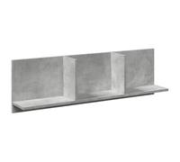 vidaXL Armoire Murale 100x16,5x30 cm Gris béton Bois d'ingénierie, Armoire Murale Flottante, étagère Murale, vitrine Murale, Meuble TV Mural