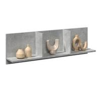 vidaXL Armoire murale 100x16,5x30 cm gris béton, bois d'ingénierie, flottante, vitrine, étagère