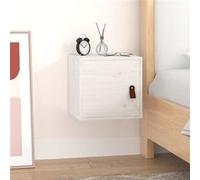 vidaXL Armoire murale Blanc 31,5x30x30 cm Bois de pin massif Blanc G