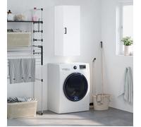 vidaXL Armoire Murale, Placard Suspendu avec Rangement, Meuble Flottant de Salon Bureau Chambre à Coucher, Moderne, Blanc Bois d'Ingénierie