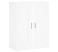 vidaXL Armoire murale Placard suspendu 3 compartiments Blanc bois d'ingénierie 69,5x34x90cm