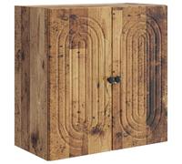 vidaXL Armoire Murale Bois Ancien 59 x 31 x 60 cm Bois d'ingénierie, Salon, Rangement Mural Vintage, Placard intérieur rectangulaire, Organisateur Pratique, Bois reconstitué