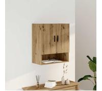 Armoire murale chêne artisanal 60x31x70 cm bois d ingénierie G