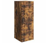 vidaXL Armoire Murale Chêne fumé 33 x 34,5 x 90 cm Bois d'ingénierie, Armoire de Stockage Tendance, casier Polyvalent, Organisateur de Bureau astucieux, Meuble Pratique pour Le Salon