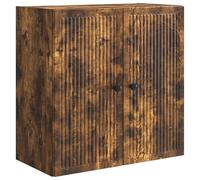 vidaXL Armoire Murale Chêne fumé 59 x 31 x 60 cm Bois d'ingénierie, Rangement Salon, Armoire Murale Vintage, Solution Efficace, Organisateur Pratique, Design Utilitaire