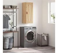 vidaXL Armoire Murale, Placard Suspendu avec 3 Compartiments et Poignées, Meuble Flottant avec Rangement Salon Chambre, Chêne Sonoma Bois d'Ingénierie
