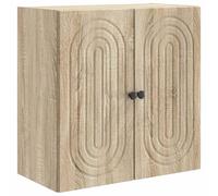 vidaXL Armoire Murale Chêne Sonoma 59 x 31 x 60 cm Bois d'ingénierie, Salon, Rangement Mural Vintage, Placard intérieur rectangulaire, Organisateur Pratique, Bois reconstitué