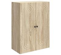 vidaXL Armoire Murale Chêne Sonoma 66 x 34,5 x 90 cm Bois d'ingénierie, Salon, Rangement Mural Vintage, Placard intérieur rectangulaire, Organisateur Pratique, Bois reconstitué