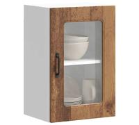 vidaXL Armoire Murale de Cuisine avec Porte vitrée Kalmar Bois d'ingénierie Ancien