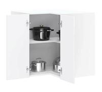 vidaXL – Armoire murale d'angle de cuisine Kalmar – Blanc brillant