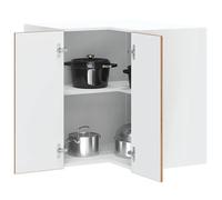 vidaXL Armoire Murale d'angle de Cuisine Kalmar Vieux Bois, Armoire Murale de Cuisine, Armoire Murale d'angle pour Cuisine, Armoire d'angle supérieure