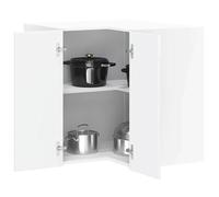 vidaXL Armoire murale d'angle de cuisine Lucca blanc brillant 853859