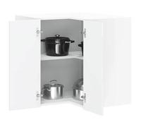 vidaXL Armoire murale d'angle de cuisine Porto Blanc brillant 854099