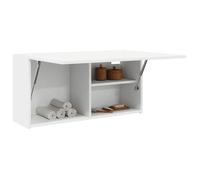 vidaXL Armoire murale de bain blanc, bois d'ingénierie 80 x 25 x 40 cm