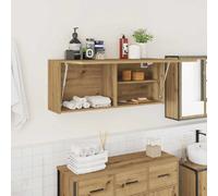 Armoire murale de bain chêne artisanal bois d ingénierie
