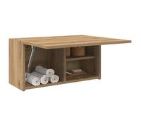 Armoire murale de bain chêne artisanal bois d ingénierie
