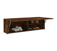 vidaXL Armoire murale de bain chêne fumé 100x25x30cm bois d'ingénierie Marron